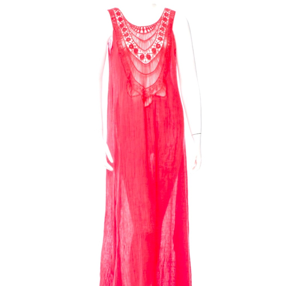 Miguelina pink maxi dress Small